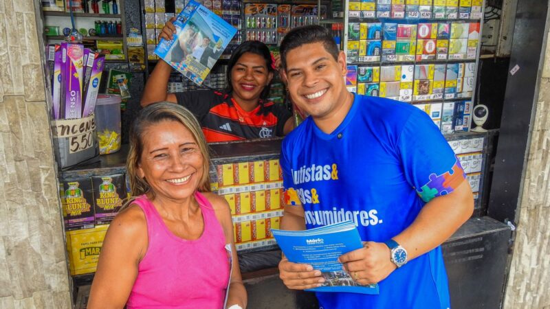 Mário César Filho realiza caminhada de prestação de contas no bairro Campos Sales, zona Oeste de Manaus