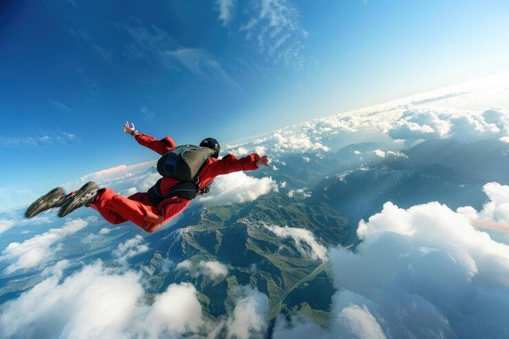 Paraquedista fica preso à asa de avião e precisa se livrar de paraquedas no ar