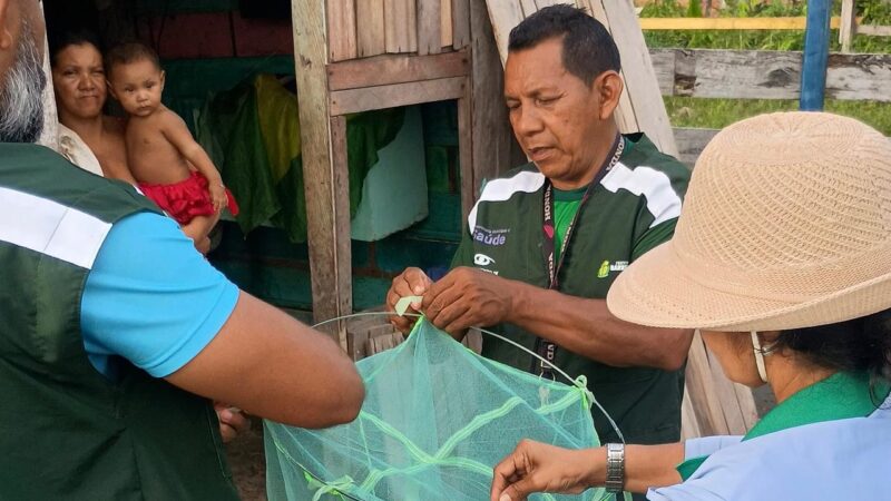 Mosquiteiros para prevenção da malária são distribuídos no bairro Nova União