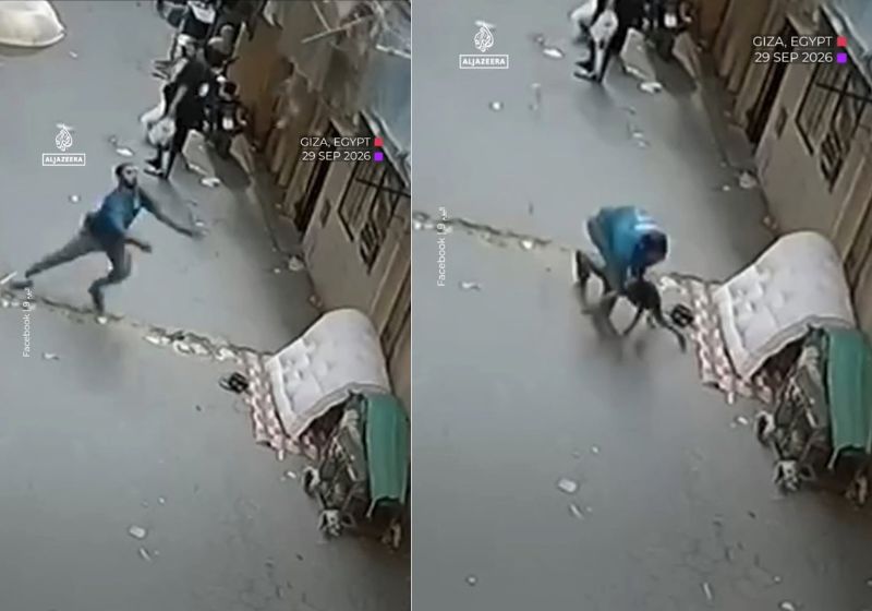 Homem que salvou criança que caía de prédio é homenageado pelo governo do Egito; vídeo